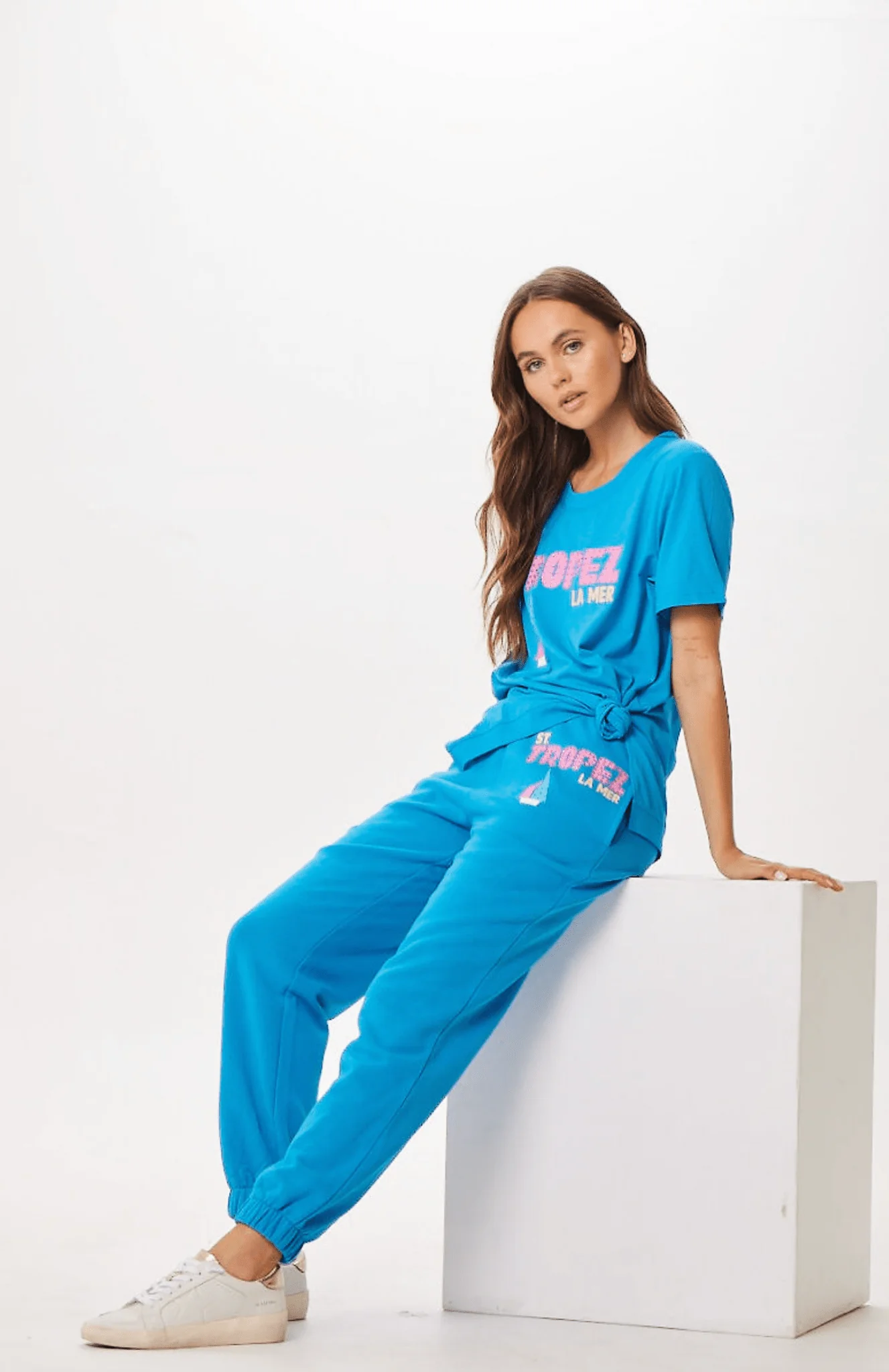 Bright Blue St. Tropez Jet Setter Surf Wash Jogger - Image 4