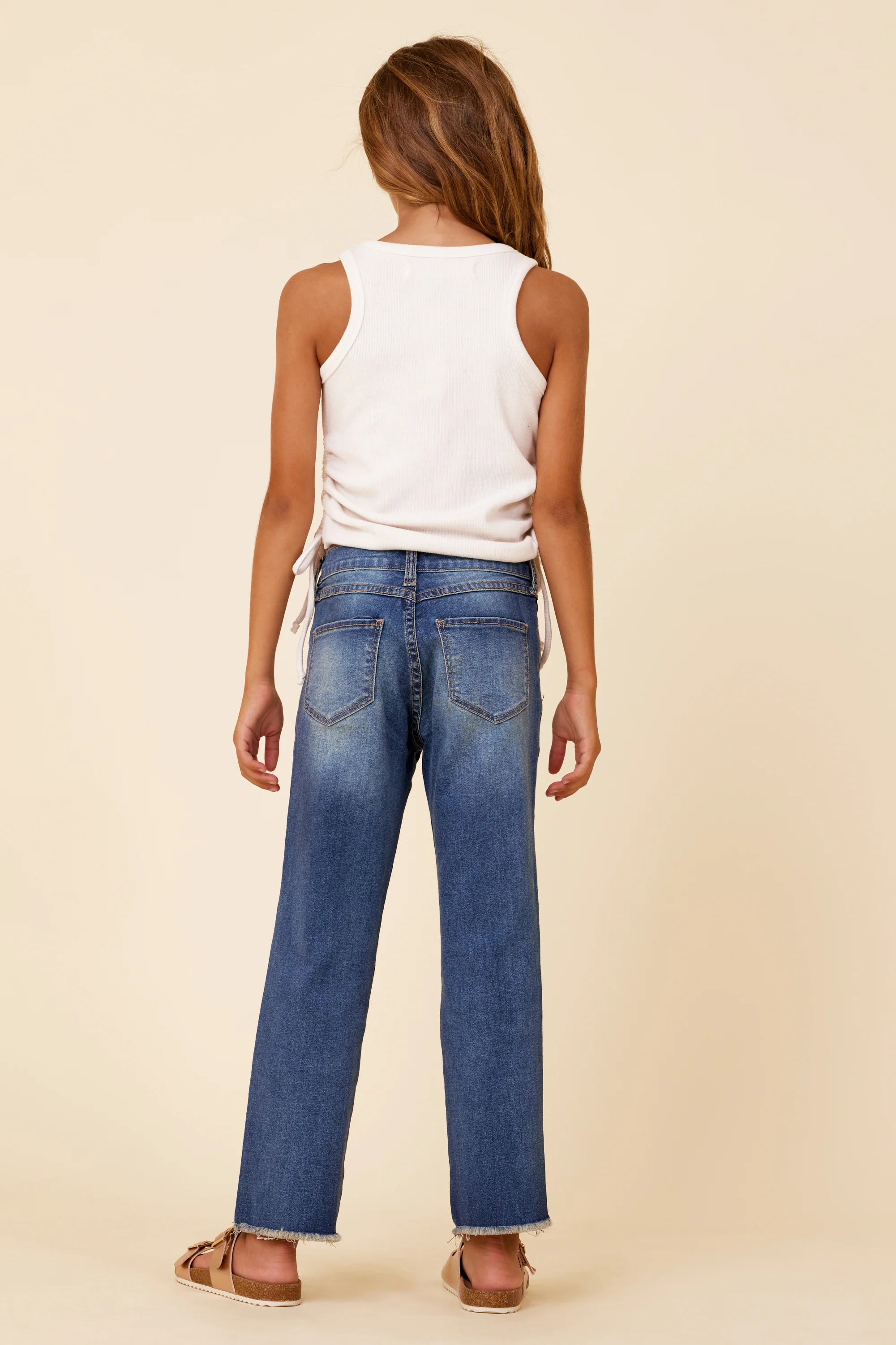 White Side Ruched Tank - Image 4