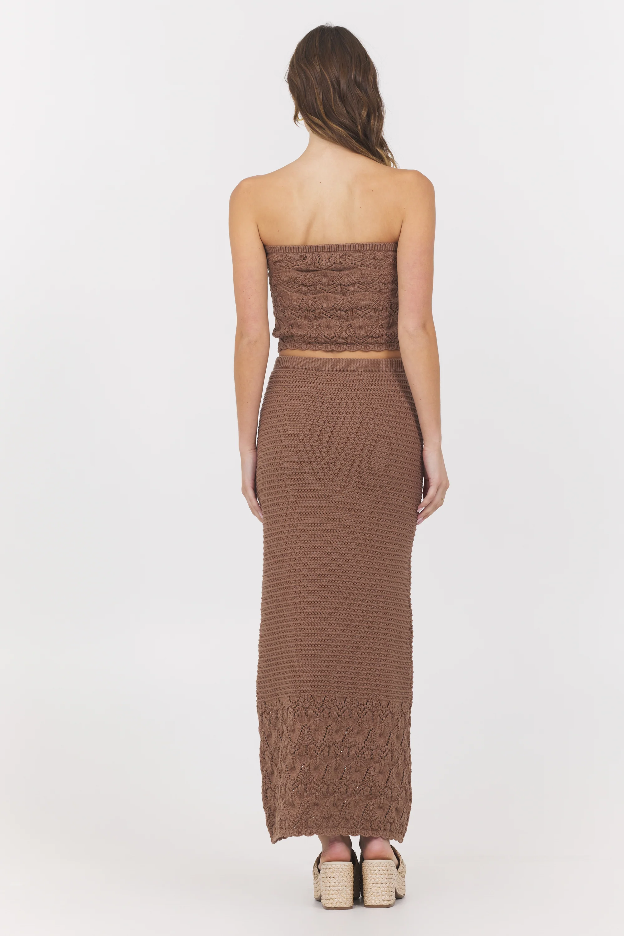 Pecan Crochet Tube Top - Image 3